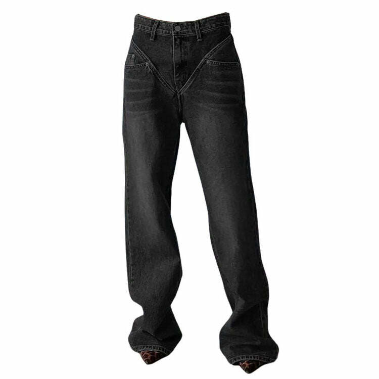 90's inspired control freak jeans   sleek & youthful style 3682