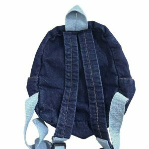 90s aesthetic denim backpack iconic & youthful style 8164