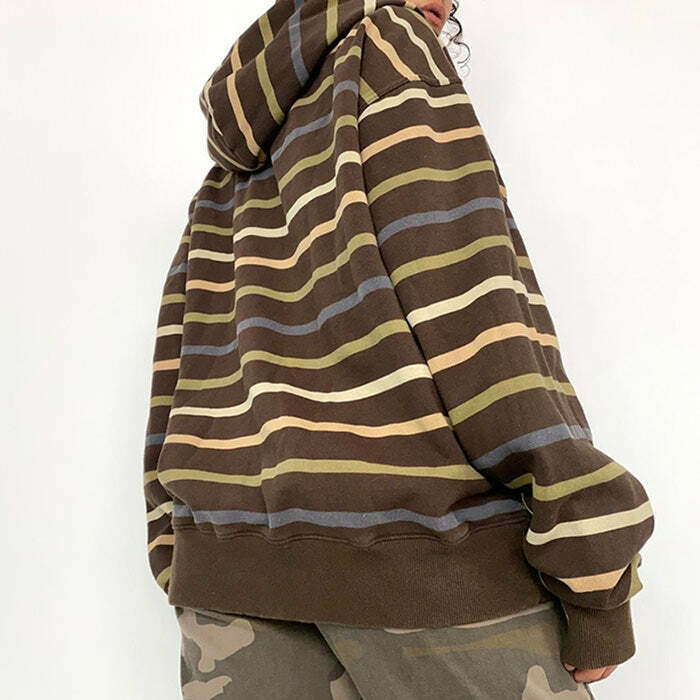 90s striped zipup hoodie   retro vibe & urban cool 5299
