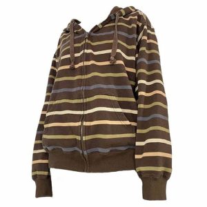 90s striped zipup hoodie   retro vibe & urban cool 5814