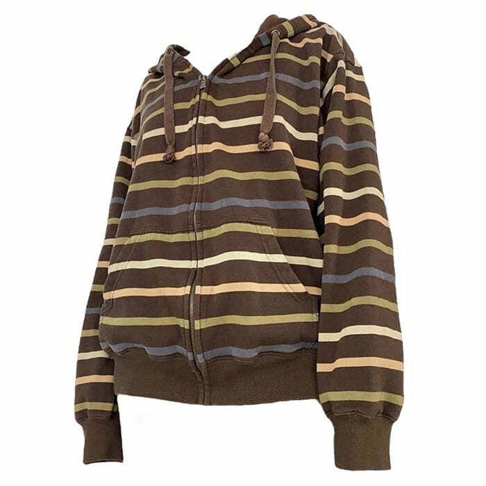 90s striped zipup hoodie   retro vibe & urban cool 5814