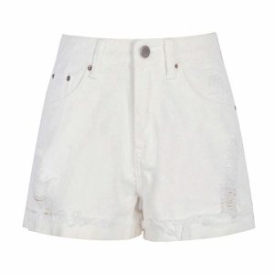 aesthetic embroidered shorts youthful & chic design 7869