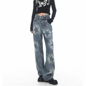 aesthetic star washed jeans youthful & edgy denim trend 4746