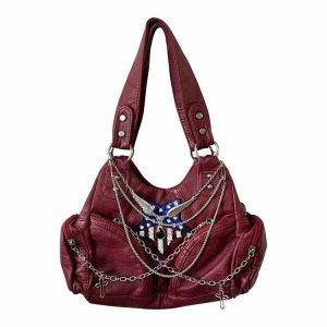 american dream red handbag   iconic & luxurious style 3134