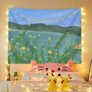artistic oil painting tapestry with led lights   chic decor 4713