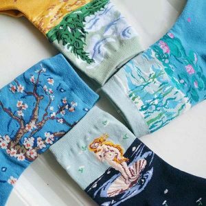 artistic socks 4 pack dynamic & youthful designs 1537
