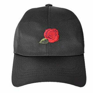 badass rose embroidered cap streetwear icon 4023