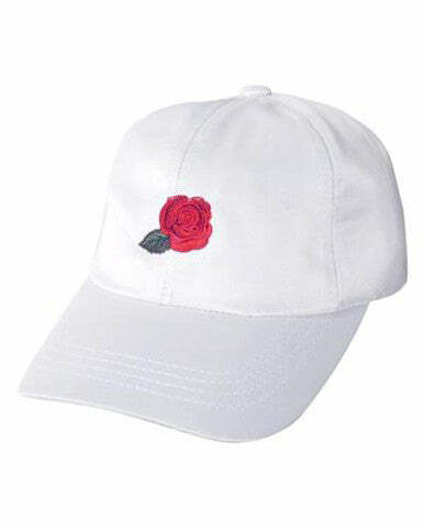 badass rose embroidered cap streetwear icon 5006