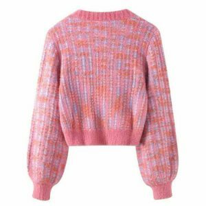 barbiecore cropped cardigan youthful knit design 2588