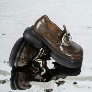 big buckle platform boots   youthful & edgy streetwear staple 6494