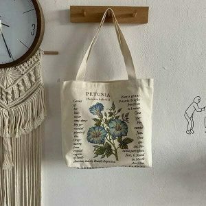 botanic print shoulder bag   chic & eco friendly accessory 7207