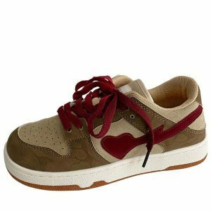 brown heart aesthetic sneakers youthful & iconic streetwear choice 7228