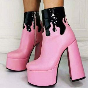 bubblegum pink boots chic & youthful streetwear staple 3262