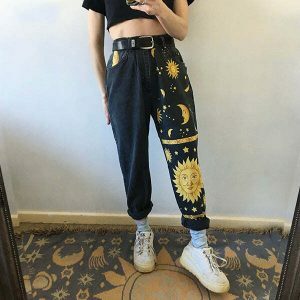 celestial magic mom jeans   youthful & iconic denim style 7604