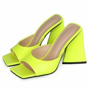 charlotte neon heels vibrant & chic streetwear staple 4219