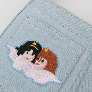 chic angel embroidered baguette bag   y2k streetwear icon 4663