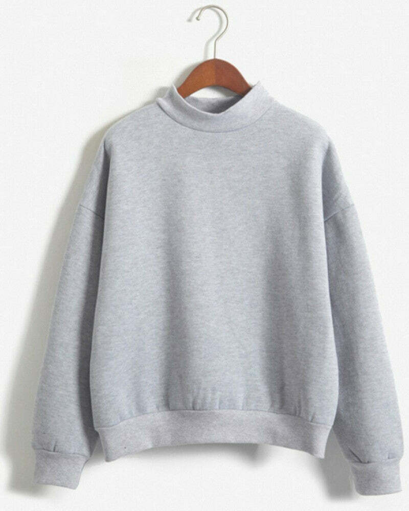 chic basic sweatshirt   minimalist & comfort essential 4568