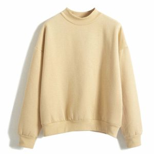 chic basic sweatshirt   minimalist & comfort essential 6631