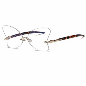 chic butterfly wings glasses   iconic y2k eyewear 8543