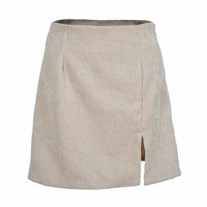 chic corduroy skirt basic yet trendy y2k essential 6147