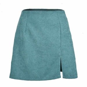 chic corduroy skirt basic yet trendy y2k essential 8374