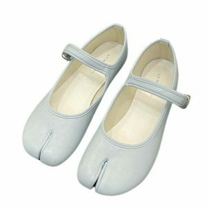 chic french girl tabi ballet flats split toe design 4222