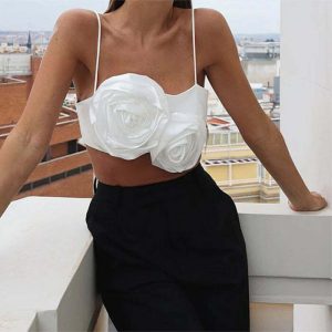 chic french rose satin top   luxurious & youthful elegance 1469