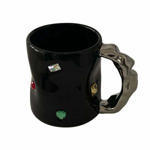 chic gems inspired coffee cup   unique & crafted 1222