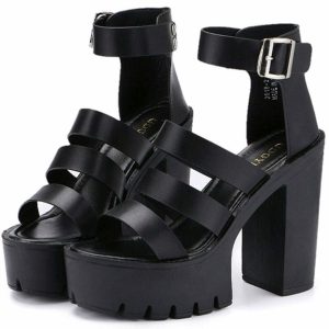chic gigi strap heels   sleek design & youthful appeal 4513