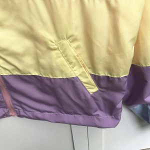 chic pastel rain jacket   waterproof & youthful style 1451