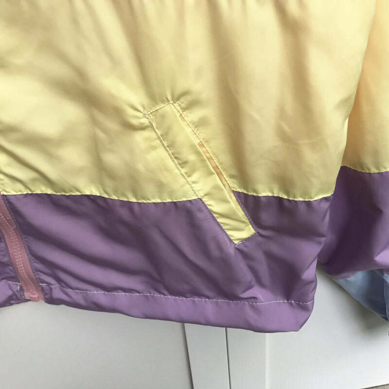 chic pastel rain jacket   waterproof & youthful style 1451
