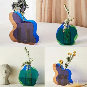 chic postmodern vases sleek acrylic 2739