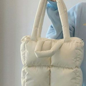 chic puffy shoulder bag   sleek design meets functionality 2238