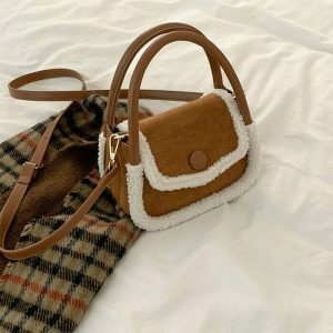 chic sheepskin mini bag   luxurious & compact style 4725