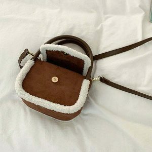 chic sheepskin mini bag   luxurious & compact style 7225