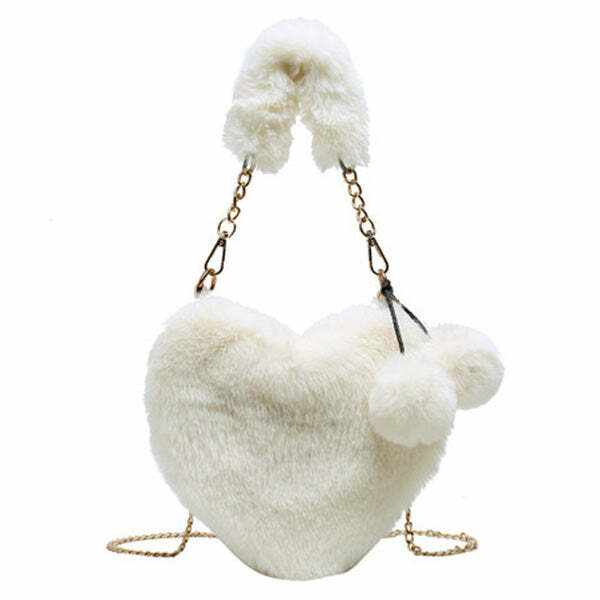chic softie heart bag   youthful & trendy 1635