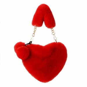 chic softie heart bag   youthful & trendy 4675