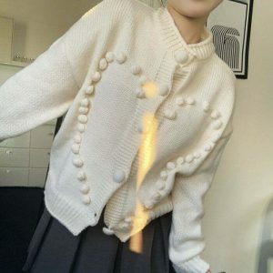 chic sweetheart knit cardigan youthful & cozy appeal 2842