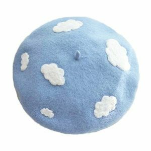 cloud inspired beret youthful & chic sky aesthetic 6438