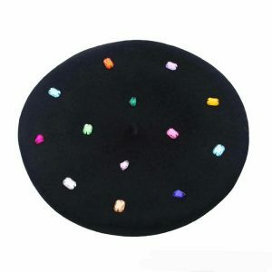 colorful rhinestone beret chic & vibrant accessory 5672