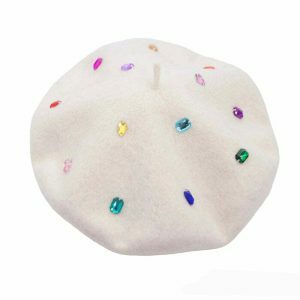 colorful rhinestone beret chic & vibrant accessory 7545