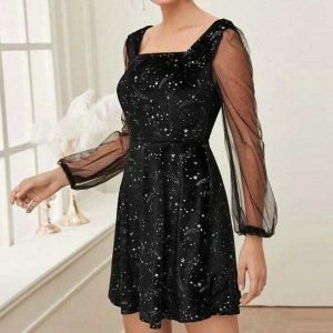 constellation inspired dress starry chic & youthful elegance 7891