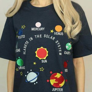 cosmic solar system tee youthful & vibrant design 8048