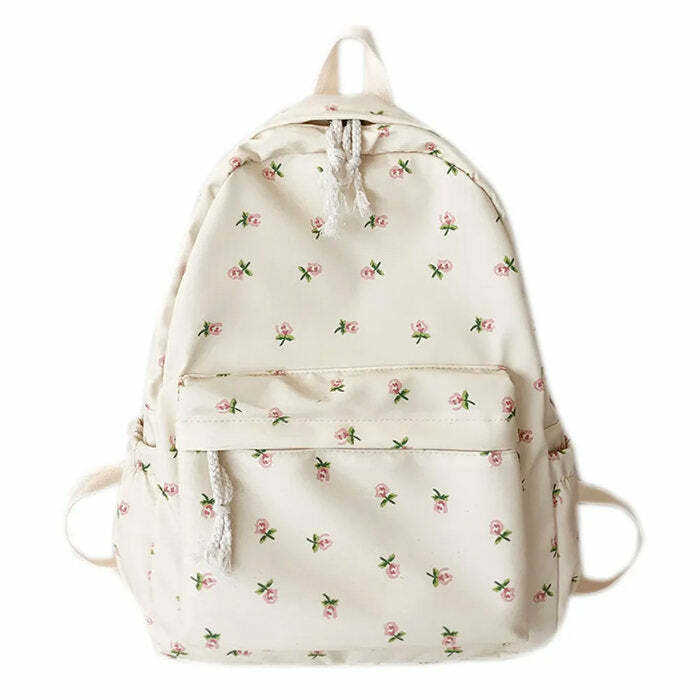 cottagecore floral backpack vintage charm & practicality 5314