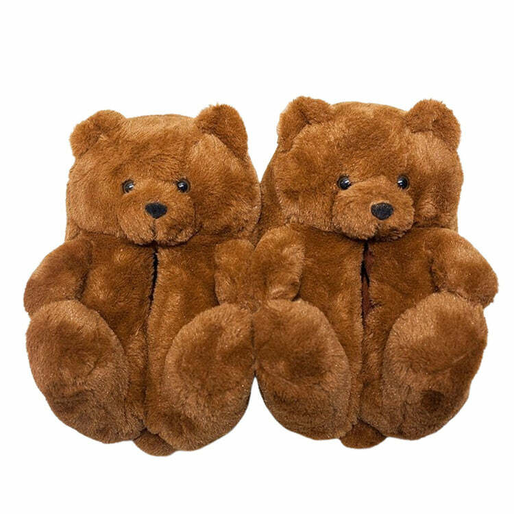 cozy teddy bear slippers   youthful & hugging comfort 6511