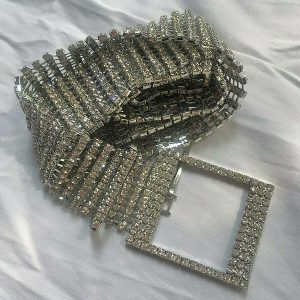 crystal chain belt youthful & chic accessory 8327