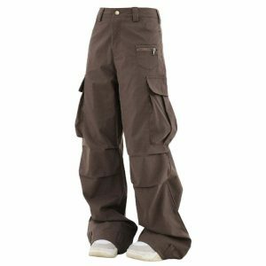 downtown girl cargo pants sleek brown & urban chic 1521