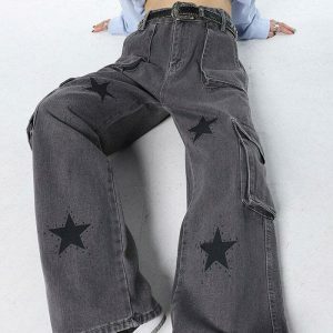 downtown star baggy jeans youthful & chic streetwear 4454