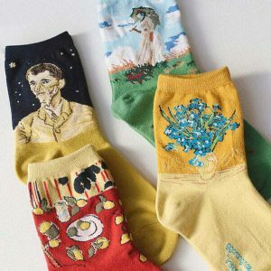 dynamic art series socks 4 pack youthful & exclusive design 2490