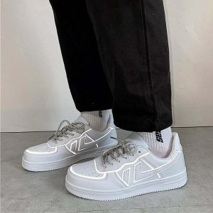 e girl reflective sneakers dynamic & youthful aesthetic 1408